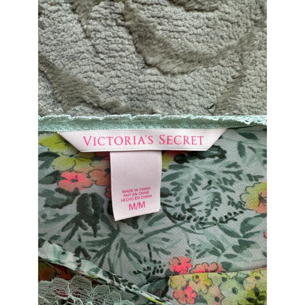 Y2K Victoria’s Secret Floral Mesh Slip Nightgown Lace Trim Medium M - Picture 6 of 7